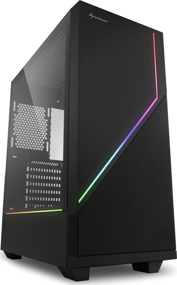 Sharkoon RGB Flow Gaming Midi Tower με Πλαϊνό Παράθυρο