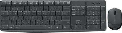 Logitech MK235 Ασύρματο - Σετ με Ποντίκι Αγγλικό US