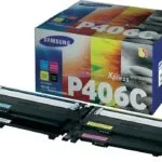 Samsung CLT-P406C Γνήσιο Multipack Toner Laser Εκτυπωτή Μαύρο/Κίτρινο/Κυανό/Ματζέντα 4τμχ SU375A