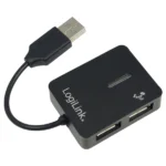LogiLink USB 2.0 Hub 4 Θυρών με σύνδεση USB-A (UA0139)
