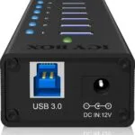 Icy Box USB 3.0 Hub 7 Θυρών με σύνδεση USB-A και Εξωτερική Παροχή Ρεύματος (IB-AC618)