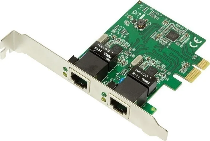 LogiLink PC0075 2-Port Gigabit LAN PCI Express Card - Image 1