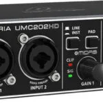 Behringer UMC202HD UMC202HD Εξωτερική Επαγγελματική Κάρτα Ήχου με Σύνδεση USB