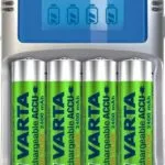 Varta LCD Charger 4 Μπαταριών Ni-MH Μεγέθους AA/AAA Σετ με 4x AA 2500mAh σε Γκρι χρώμα