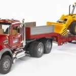 Bruder Μack με Επικαθήμενη Καρότσα & JCB Φορτηγό για 3+ Ετών