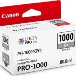 Canon PFI-1000 Γνήσιο Μελάνι Εκτυπωτή InkJet Γκρι (0552C001)