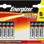 Energizer Max Αλκαλικές Μπαταρίες AAA 1.5V 8τμχ 01.001.0128