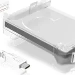 Icy Box IB-AC703-C Θήκη για Σκληρό Δίσκο 2.5" SATA III με σύνδεση USB 3.0 σε Διάφανο χρώμα IB-AC703-C