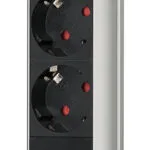 Brennenstuhl Tower 3 Τριπλή Χωνευτή Πρίζα Ρεύματος Μαύρη 1396200003