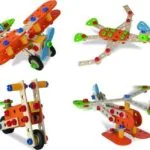 Heros-Toys Παιχνίδι Κατασκευών Ξύλινo Ξύλινο Constructor 85τμχ - 4 Κατασκευές 100039031