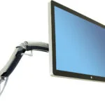 Ergotron MX Επιτοίχια Βάση Οθόνης έως 42" με Βραχίονα Ασημί