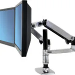 Ergotron LX Επιτραπέζια Βάση για 2 Οθόνες έως 24" με Βραχίονα