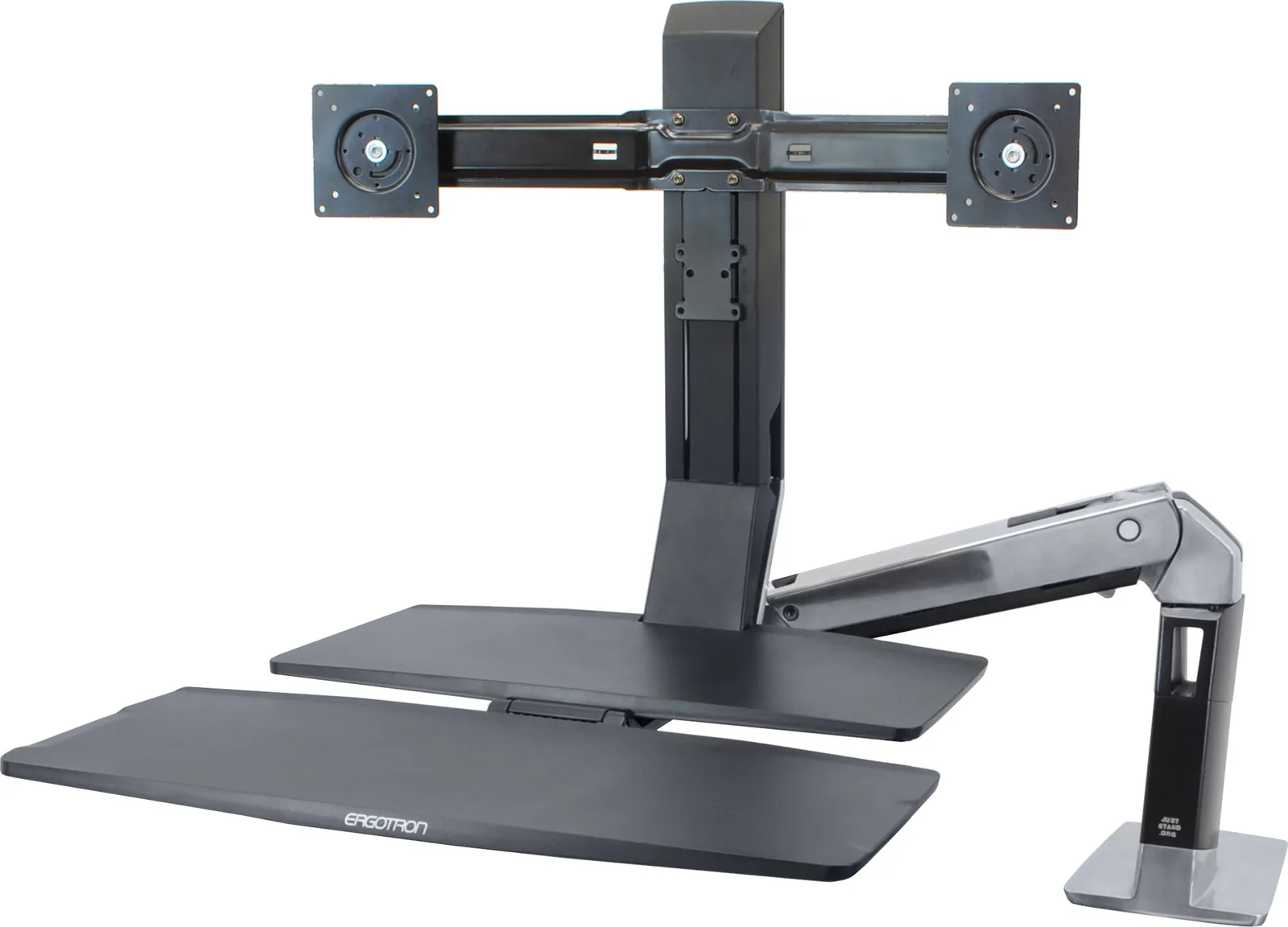Ergotron WorkFit-A Dual Monitor with Worksurface+ - Image 1
