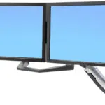 Ergotron Handle Επιτοίχια Βάση για 2 Οθόνες έως 26" με Βραχίονα