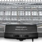 De'Longhi BQ80.X Επιτραπέζια Ηλεκτρική Ψησταριά Σχάρας 2450W Ανοξείδωτη με Ρυθμιζόμενο Θερμοστάτη 41x28εκ. 0126178012