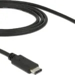 DeLock Regular USB 2.0 Cable USB-C male - mini USB-B male Μαύρο 1m (83603)