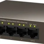 Tenda TEF1105PTEF1105P-4-38W Unmanaged L2 PoE+ Switch με 5 Θύρες Ethernet