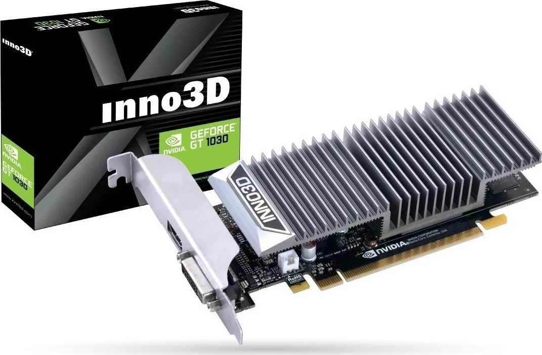 Inno 3D GeForce GT 1030 2GB GDDR5 Passive Κάρτα Γραφικών N1030-1SDV-E5BL - Image 1