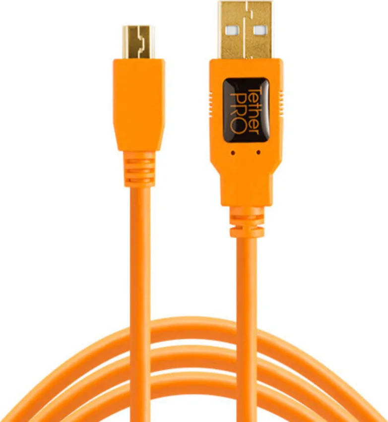 Tether Tools Regular USB 2.0 to micro USB Cable Πορτοκαλί 4.6m (CU5430ORG) - Image 1