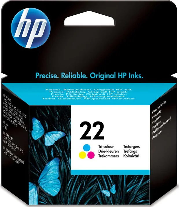 20170804110804_hp_22_tri_color_c9352ae HP 22 Γνήσιο Μελάνι Εκτυπωτή InkJet Πολλαπλό (Color) (C9352AE) - Image 1