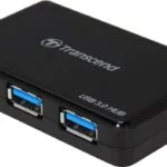 Transcend HUB3 USB 3.0 Hub 4 Θυρών με σύνδεση USB-A και Εξωτερική Παροχή Ρεύματος (TS-HUB3K)
