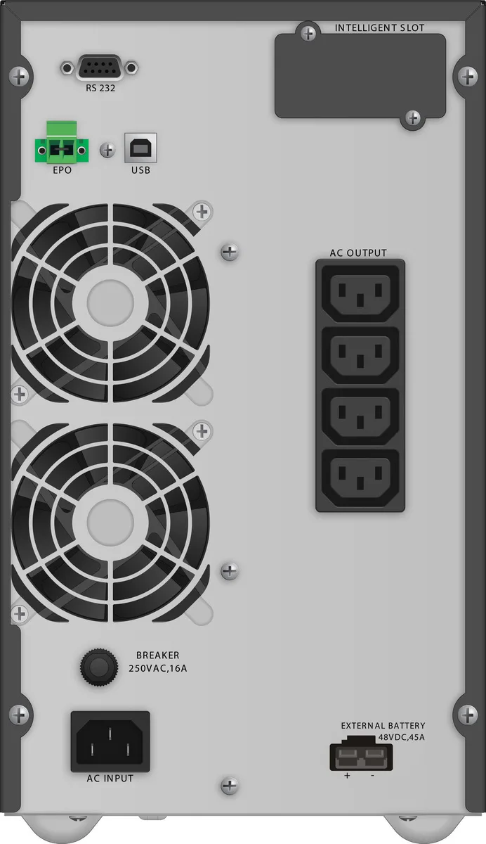 20171011162856_1076f733 Powerwalker VFI 2000 TGB UPS On-Line 2000VA 1800W με 4 IEC Πρίζες - Image 1