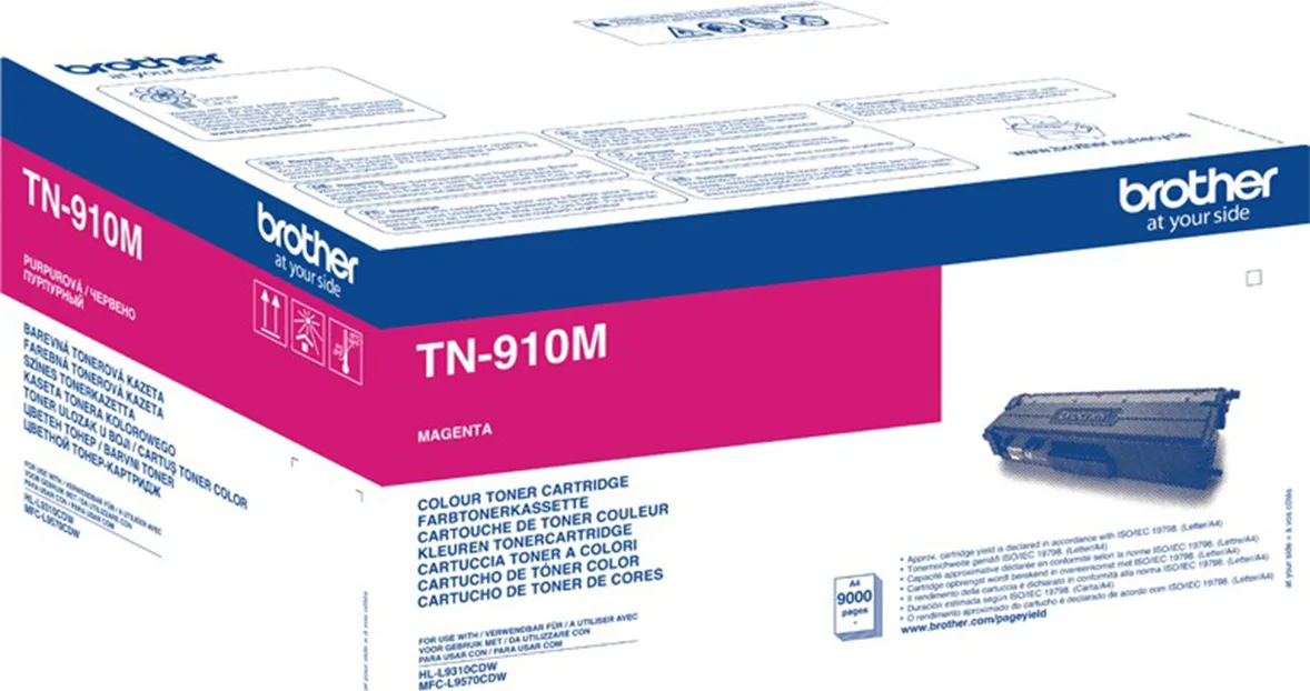 20171115102820_brother_tn_910m_magenta_toner Brother TN-910M Γνήσιο Toner Laser Εκτυπωτή Ματζέντα 9000 Σελίδων TN-910M - Image 1