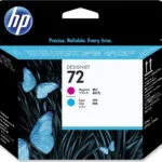 HP 72 Γνήσιο Μελάνι Εκτυπωτή InkJet Κυανό / Ματζέντα (C9383A)