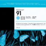 HP 91 Γνήσιο Μελάνι Εκτυπωτή InkJet Ανοιχτό Κυανό (C9470A)