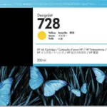 HP 728 Γνήσιο Μελάνι Εκτυπωτή InkJet Κίτρινο (F9K15A)