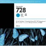 HP 728 Γνήσιο Μελάνι Εκτυπωτή InkJet Κυανό (F9K17A)