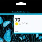 HP 70 Γνήσιο Μελάνι Εκτυπωτή InkJet Κίτρινο (C9454A)