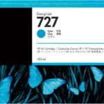 HP 727 Γνήσιο Μελάνι Εκτυπωτή InkJet Κυανό (F9J76A)