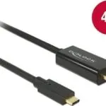 DeLock HDMI 1.3 Cable HDMI male - USB-C male 2m Μαύρο 85259