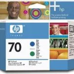 HP 70 Γνήσιο Πακέτο 2 Μελανιών Εκτυπωτή InkJet Μπλε / Πράσινο (C9408A)