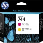 HP 744 Γνήσιο Μελάνι Εκτυπωτή InkJet Κίτρινο / Ματζέντα (F9J87A)