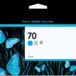 HP 70 Γνήσιο Μελάνι Εκτυπωτή InkJet Κυανό (C9452A)