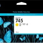 HP 745 Γνήσιο Μελάνι Εκτυπωτή InkJet Κίτρινο (F9J96A)