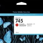 HP 745 Γνήσιο Μελάνι Εκτυπωτή InkJet Κόκκινο (F9K00A)