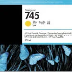 HP 745 Γνήσιο Μελάνι Εκτυπωτή InkJet Κίτρινο (F9K02A)