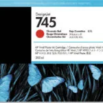 HP 745 Γνήσιο Μελάνι Εκτυπωτή InkJet Κόκκινο (F9K06A)