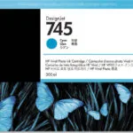 HP 745 Γνήσιο Μελάνι Εκτυπωτή InkJet Κυανό (F9K03A)