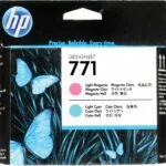 HP 771 Γνήσιο Πακέτο 2 Μελανιών Εκτυπωτή InkJet Ανοιχτό Κυανό / Ανοιχτό Ματζέντα (CE019A)