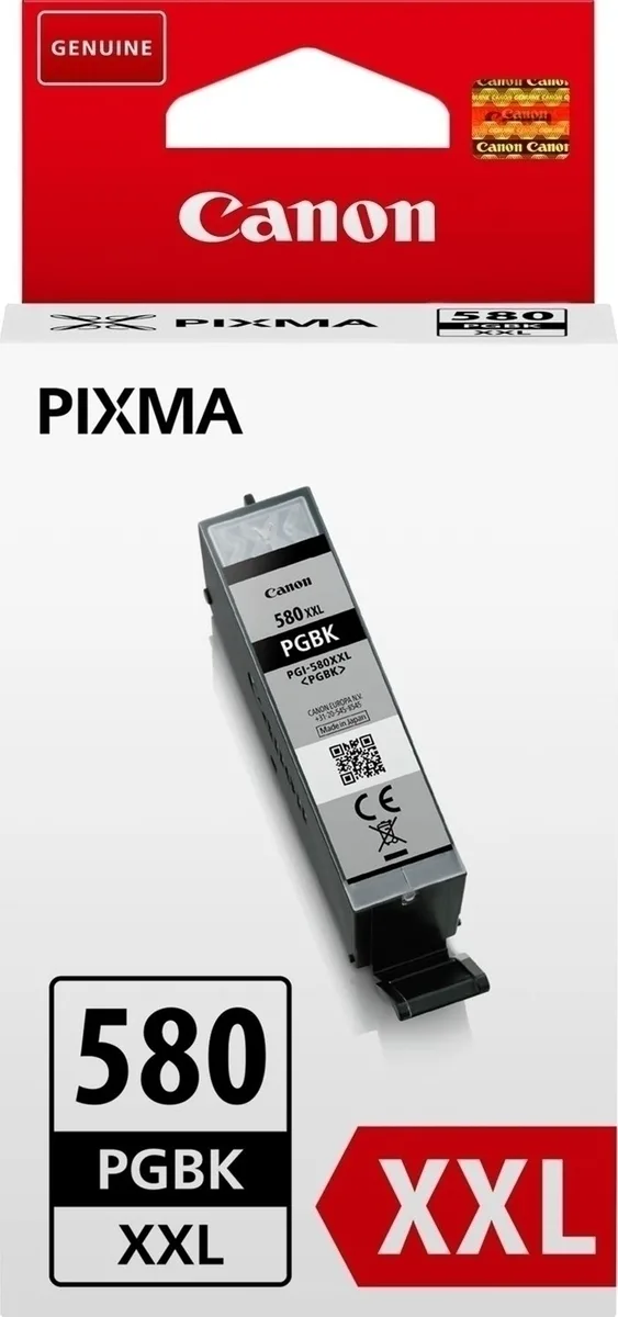 20171130143641_canon_pgi_580pgbk_xxl_black_1970c001 Canon PGI-580XXL Γνήσιο Μελάνι Εκτυπωτή InkJet Μαύρο (1970C001) - Image 1