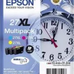 Epson 27XL Γνήσιο Πακέτο 3 Μελανιών Εκτυπωτή InkJet Κίτρινο / Κυανό / Ματζέντα (C13T27154010 C13T27154012)