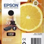 Epson 33XL Γνήσιο Μελάνι Εκτυπωτή InkJet Μαύρο (C13T33514010 C13T33514012)