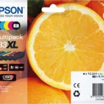Epson 33XL Γνήσιο Πακέτο 5 Μελανιών Εκτυπωτή InkJet Photo Μαύρο / Κίτρινο / Κυανό / Ματζέντα / Μαύρο (C13T33574010 C13T33574011)