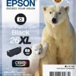 Epson 26XL Γνήσιο Μελάνι Εκτυπωτή InkJet Photo Μαύρο (C13T26314010 C13T26314012)