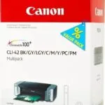 Canon CLI-42 Γνήσιο Πακέτο 8 Μελανιών Εκτυπωτή InkJet Photo Κυανό / Photo Ματζέντα / Ανοιχτό Γκρι / Γκρι / Κίτρινο / Κυανό / Ματζέντα / Μαύρο (6384B010)