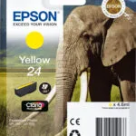 Epson 24 Γνήσιο Μελάνι Εκτυπωτή InkJet Κίτρινο (C13T24244010 C13T24244012)